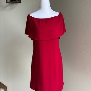 Red Off-Shoulder Dress